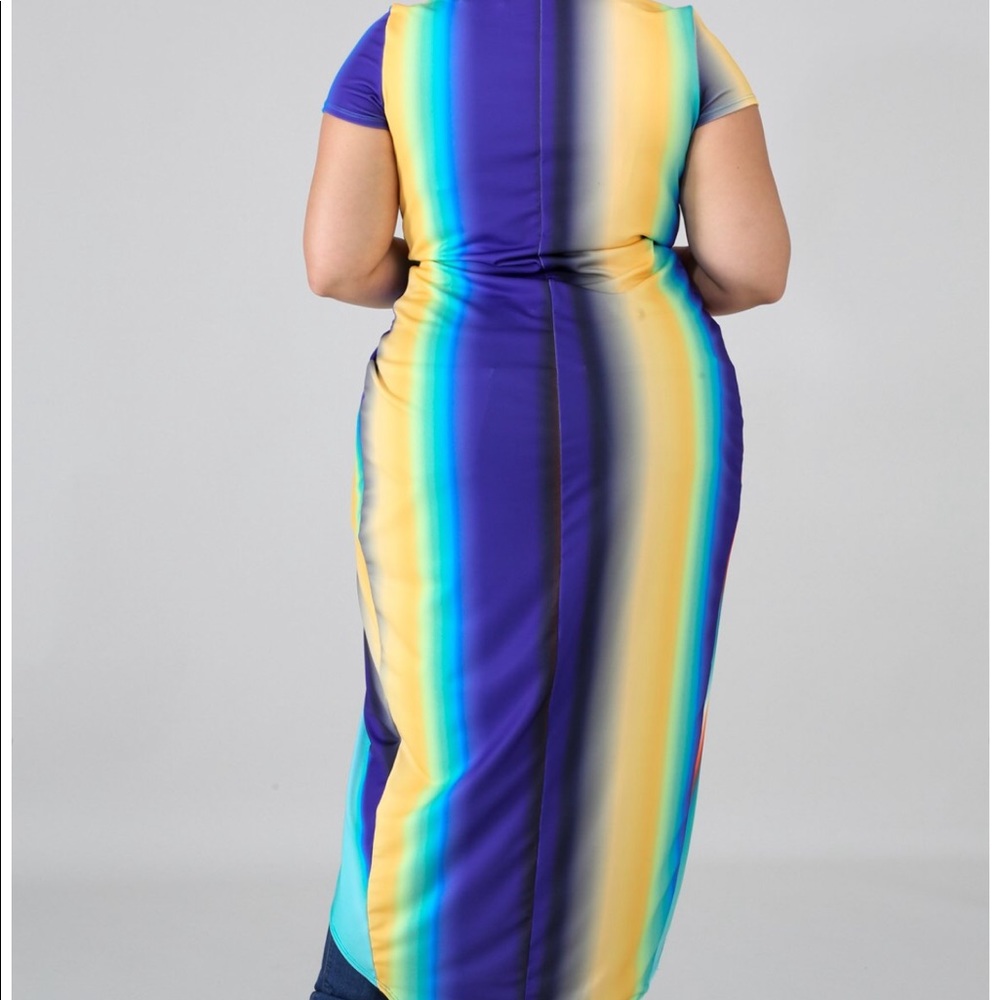 Color Swirl Maxi Top - Picture 4 of 4
